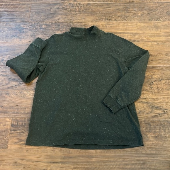 Land's End 100% Cotton Green Speckled Men's Super-T T-Shirt, Sz. 42-44, Large. - Picture 2 of 11